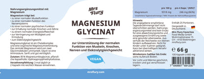 Mrs Flury Magnesium Glycinate Capsules