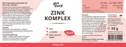 Mrs Flury Zinc Complex