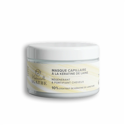 Masque capillaire à la kératine de laine certifié bio - régénérant & fortifiant