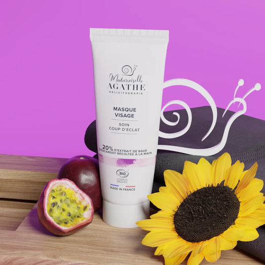 Masque éclat à la bave d'escargot bio - éclaircissant & unifiant