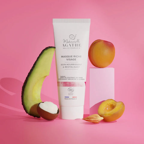 Masque riche à la bave d'escargot bio - nourrit & revitalise