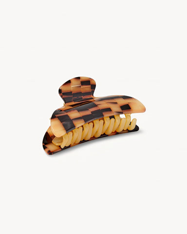 Haarklammer - Machete Midi Heirloom Claw Blonde Checker