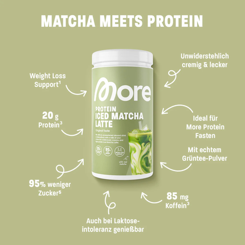 MORE Protein Iced Matcha Latte 500g
