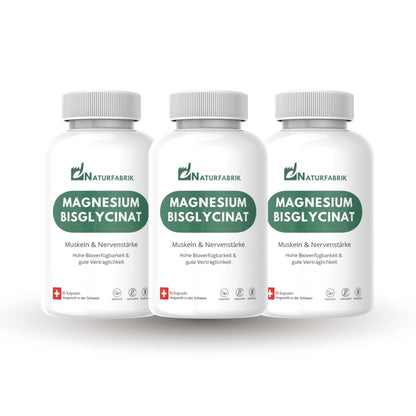 NATURFABRIK Magnesium Bisglycinat Kapseln 270 Stück (3er)