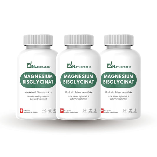 NATURFABRIK Magnesium Bisglycinat Kapseln 270 Stück (3er)
