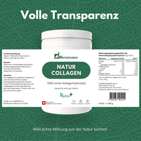 Naturfabrik Natur Collagen Peptan® 480 g