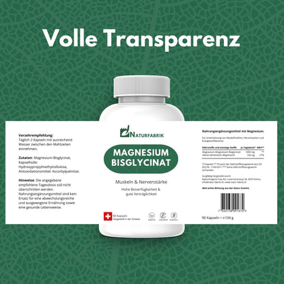 NATURFABRIK Naturpower Duo – Creatine Monohydrate Pulver & Magnesium Bisglycinat Kapseln