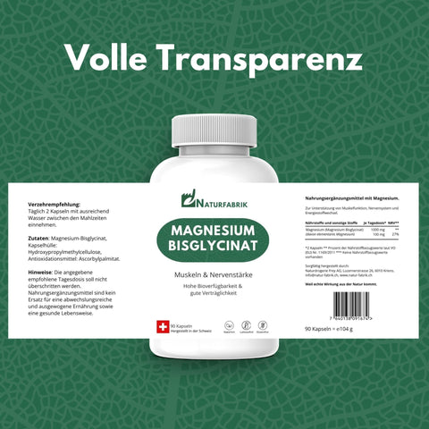NATURFABRIK Naturpower Duo – Creatine Monohydrate Pulver & Magnesium Bisglycinat Kapseln
