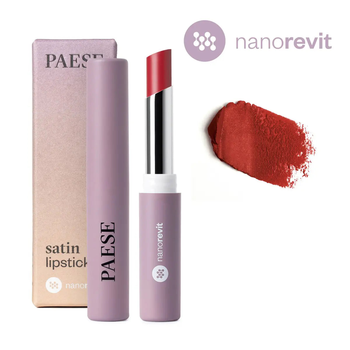 Nanorevit Satin Lipstick - black cherry