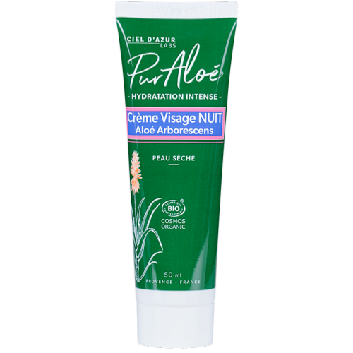 Présentoir comptoir Crčme de nuit, Pur'Aloé, 12×50ml*