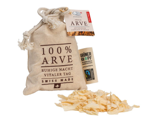 AROMALIFE ARVE Arvenholzspäne im Baumwollbeutel 15 g