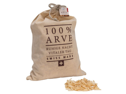 AROMALIFE Arvenholzspäne im Öko-Baumwollbeutel 200 g