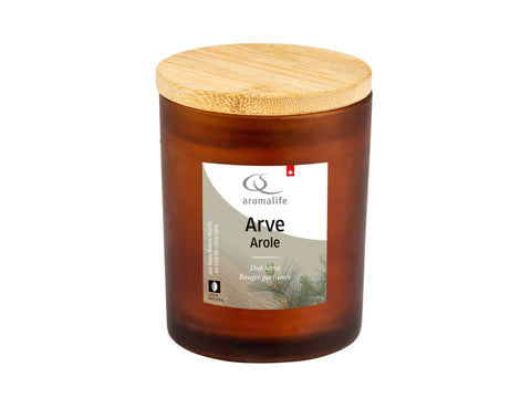 AROMALIFE Duftkerze im Glas Arve