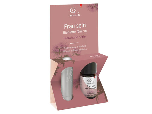 Aromalife Frau Sein Duftmischung 5 ml mit Riechstift Alu pink