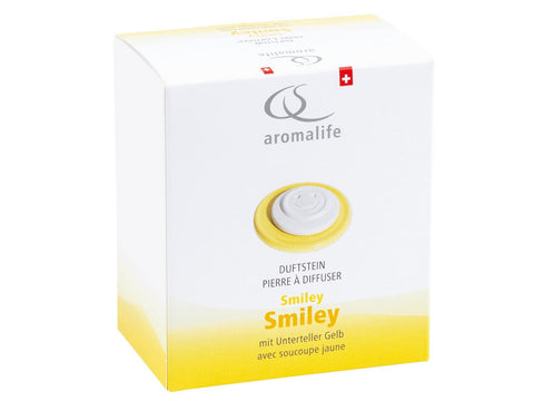 AROMALIFE Duftstein Set Smile&Unterteller gelb
