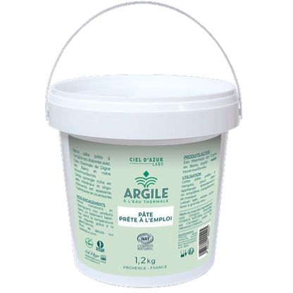 Pâte d'argile verte pręte ŕ l'emploi, Ciel d'Azur, 1.2kg*