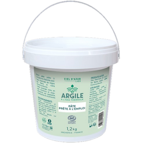 Pâte d'argile verte pręte ŕ l'emploi, Ciel d'Azur, 1.2kg*