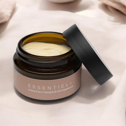 Soin Essentiel+ 2 en 1 pour masque et nuit