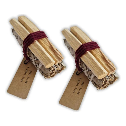 Weisser Salbei & Palo Santo Räucherbündel Duo