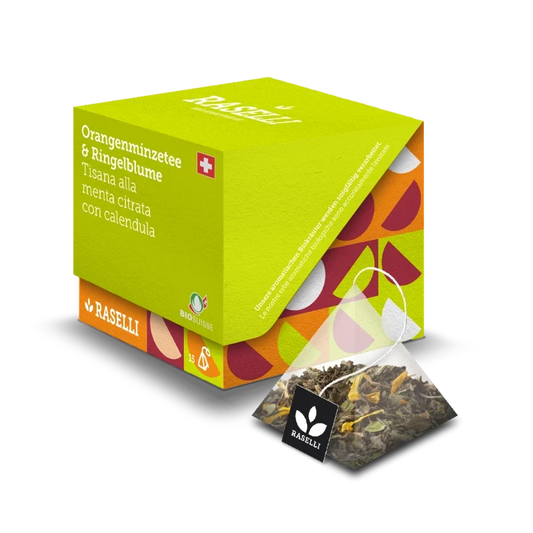 Raselli Bio Bergkräutertee mit Orangenminze & Ringelblume