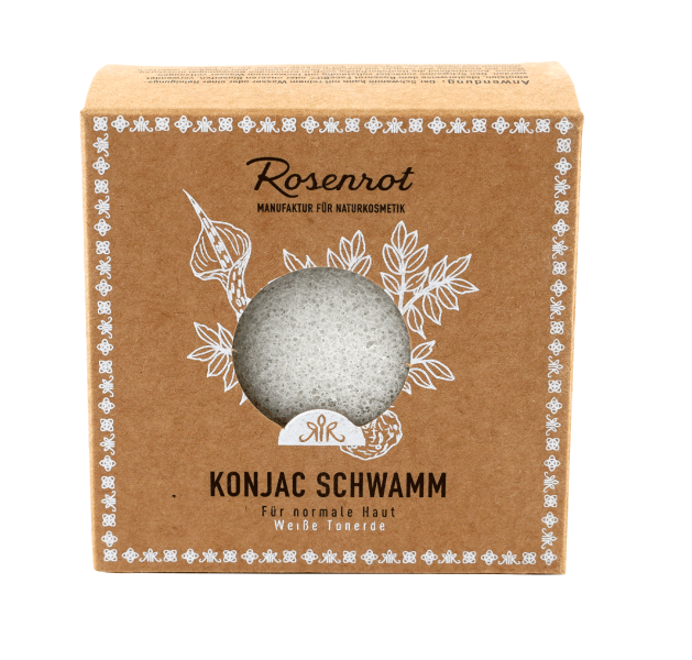 ROSENROT Konjac Sponge - White Clay