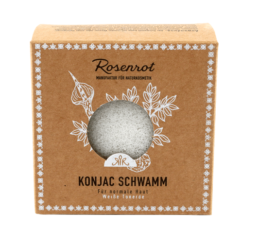 ROSENROT Konjac Sponge - White Clay