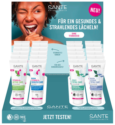 SANTE table display dental care relaunch