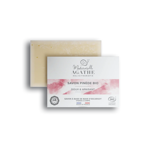 Savon pinede à la bave d'escargot bio - doux & apaisant