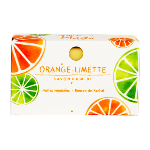 SAVON DU MIDI Karité Seife Orange-Limette