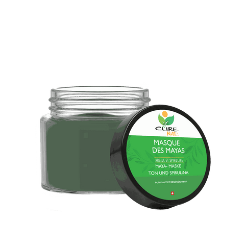Maschera per il viso dei Maya argilla e spirulina - Maschera anti-imperfezioni