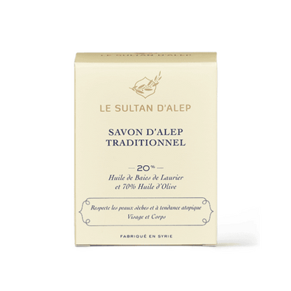 Savon d’Alep 20% de baies de laurier, Le Sultan d’Alep, 200g*