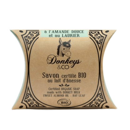 Savon au lait d'ânesse ŕ l'amande douce et au laurier, Donkeys & Co, 100g*