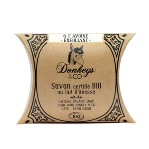 Savon au lait d'ânesse ŕ l'avoine exfoliante, Donkeys & Co, 100g*