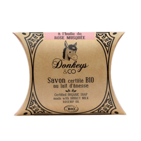 Savon au lait d'ânesse ŕ l'huile de rose musquée, Donkeys & Co, 100g*