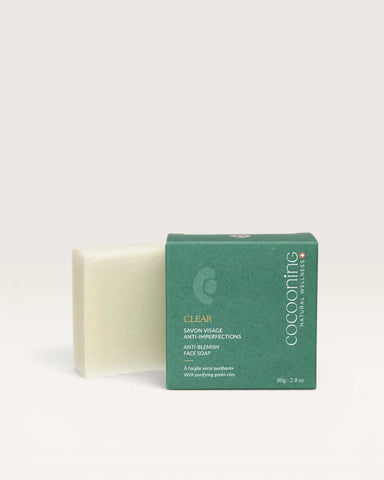 Savon purifiant visage à l'argile verte