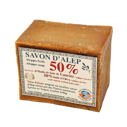 Savon d’Alep 50 %  LE SOIN