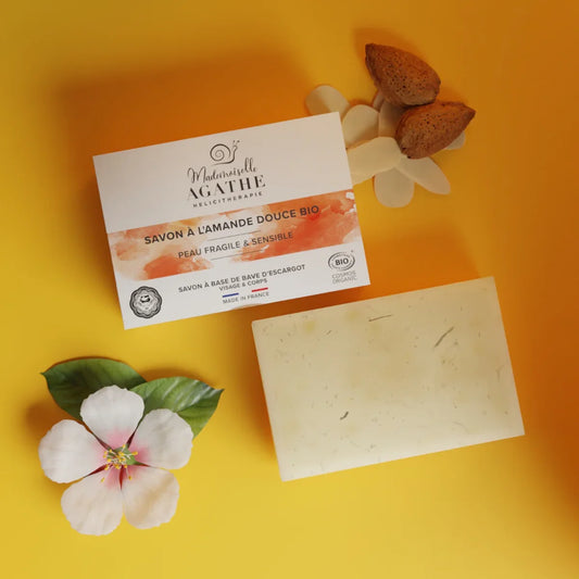 Savon amande à la bave d'escargot bio - protecteur & hydratant