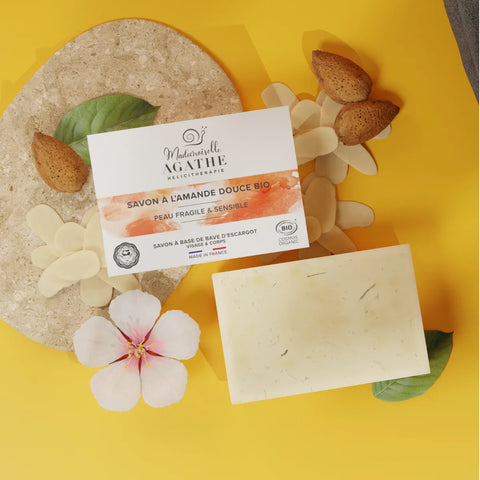 Savon amande à la bave d'escargot bio - protecteur & hydratant