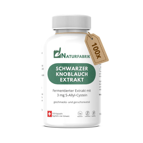 NATURFABRIK Schwarzer Knoblauch Extrakt Kapseln 100 Stk