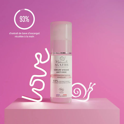 Anti-Aging-Serum mit Schneckenschleim Bio-zertifiziert - Falten und feine Linien