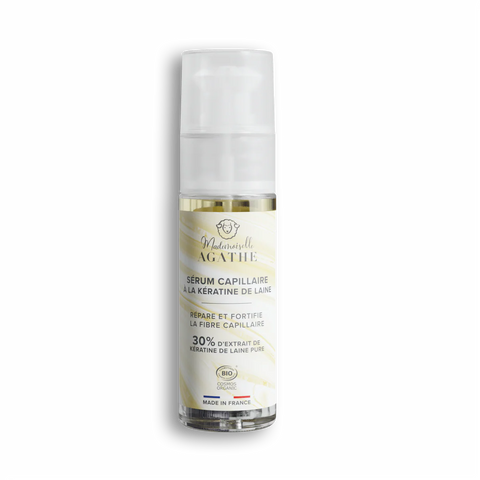 Sérum capillaire à la kératine de laine certifié bio - répare & protège