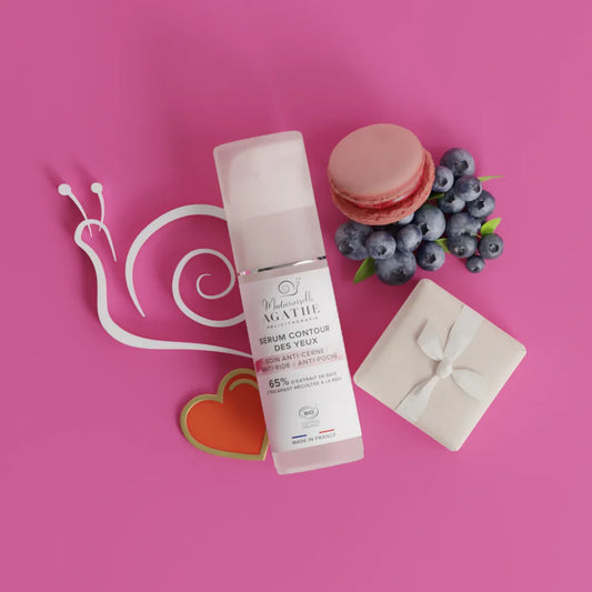 Serum yeux à la bave d'escargot certifié bio - anti-cerne, anti-ride