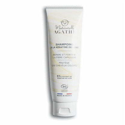 Shampoing à la kératine de laine certifié bio - lave & protège