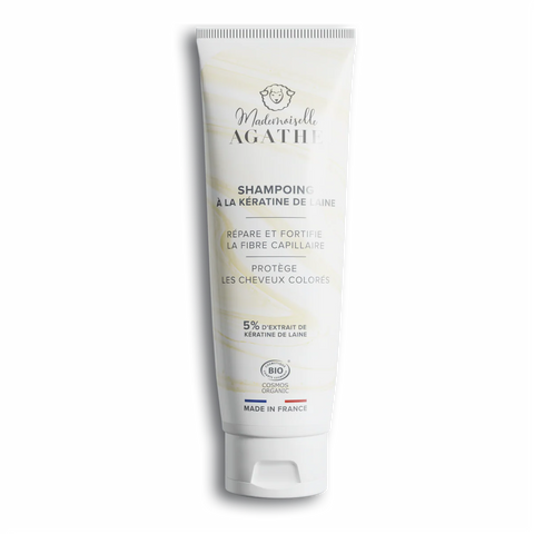 Shampoing à la kératine de laine certifié bio - lave & protège