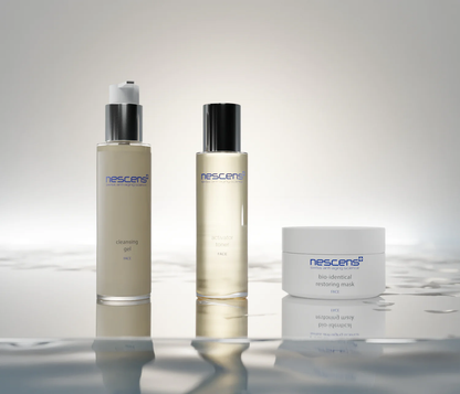 Swiss skincare design of Nescens cleansing gel