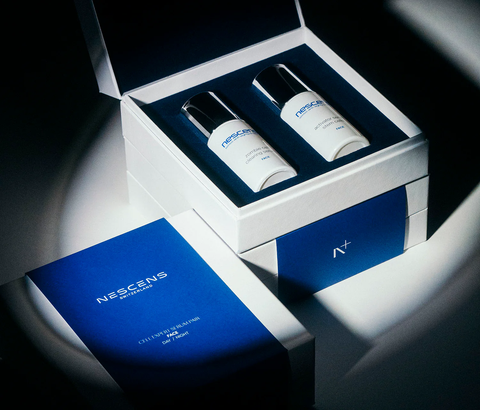 Swiss skincare packaging of Cell Expert duo