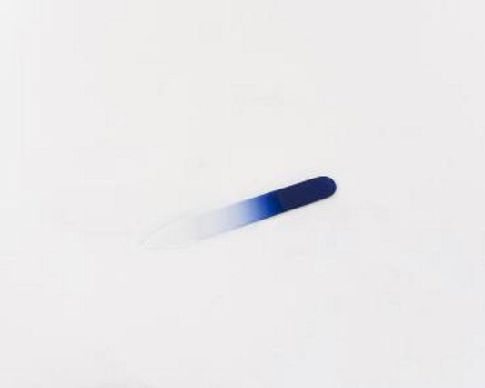 FINIGRANA glass nail file 90mm blue
