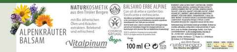 Balsamo di erbe alpine per tensioni muscolari – per muscoli stanchi con arnica e erbe | Unterweger