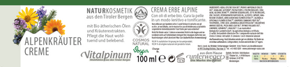 Crema di erbe alpine per contratture muscolari – con arnica e abete rosso per muscoli stanchi | Unterweger
