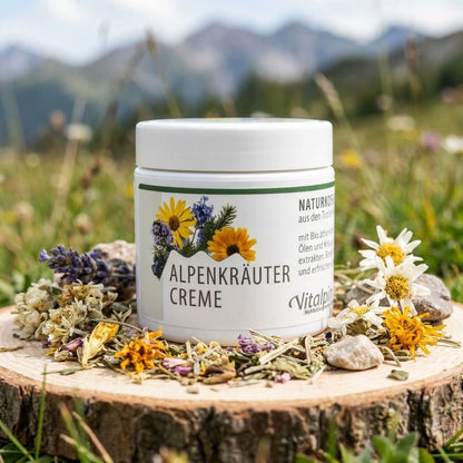 Crema di erbe alpine per contratture muscolari – con arnica e abete rosso per muscoli stanchi | Unterweger